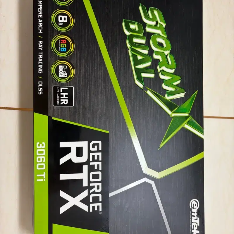 이엠텍 지포스 RTX 3060 Ti STORM DUAL OC D6 8GB