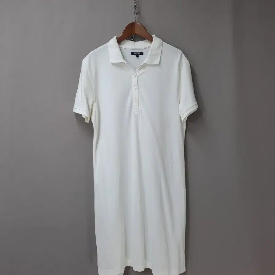 SPAO 카라 화이트 원피스