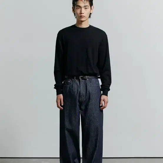 브랜디드 612 HARD TWIST DENIM INDIGO 1WASH JEANS