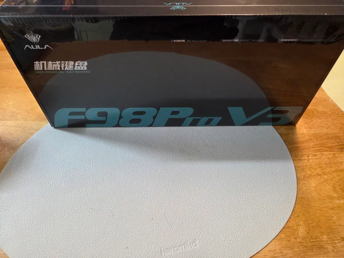 AULA 독거미 F98 Pro V3 투명 기계식키보드 새제품