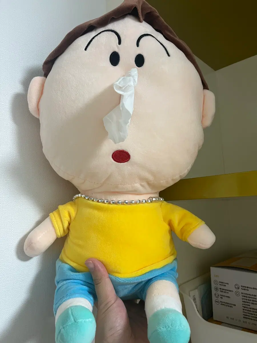 짱구 맹구 휴지통 인형