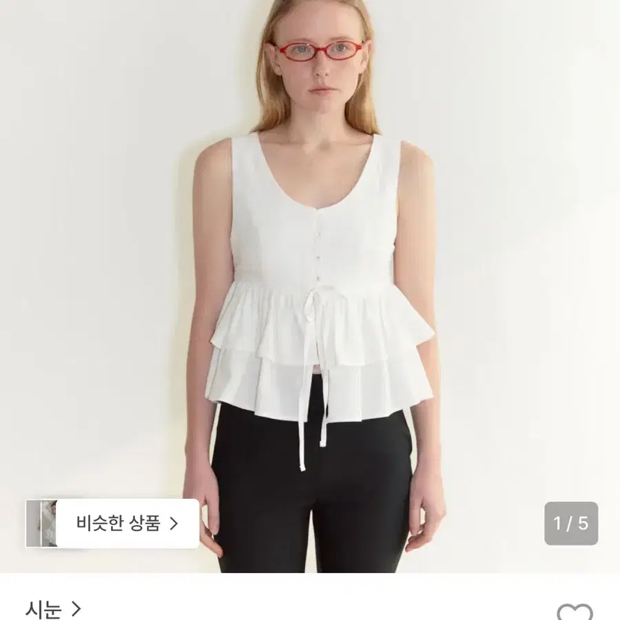 시눈 sinoon 민소매 블라우스