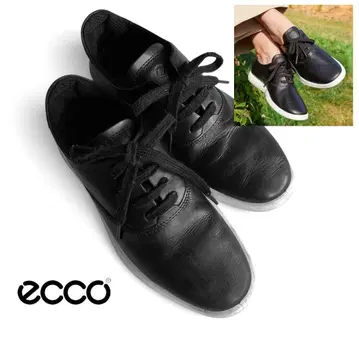 ecco 에코 정가 38,000원 경량 천연 가죽 스무스 가죽 워킹화 블랙