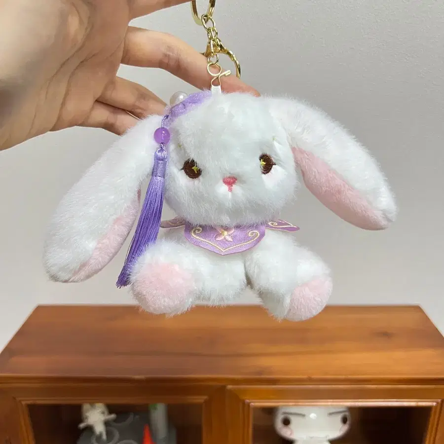 중국풍 토끼 인형 키링