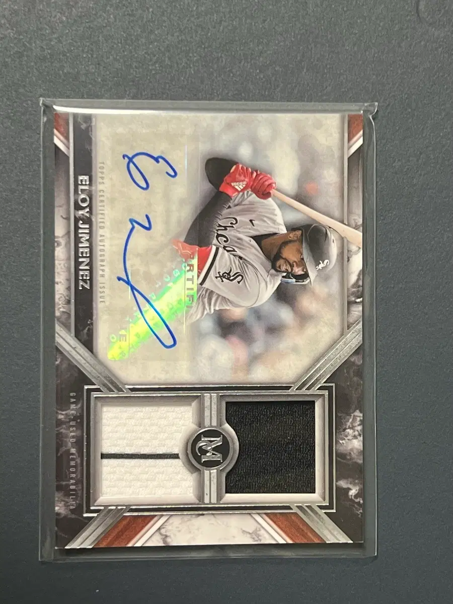 mlb) topps 뮤지엄 엘로이 히메네즈 듀얼 렐릭 오토