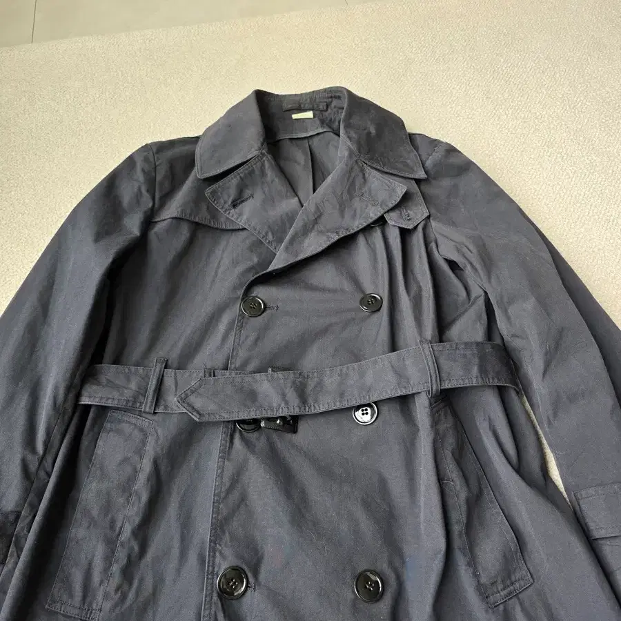 미군 Sterlingwear 네이비 트렌치코트 40R 100