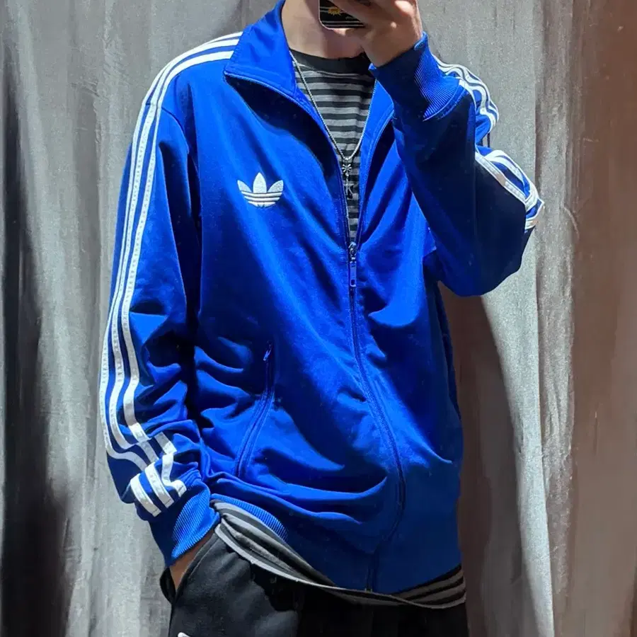 XXL 아디다스 OG 파이어버드 블루 트랙탑