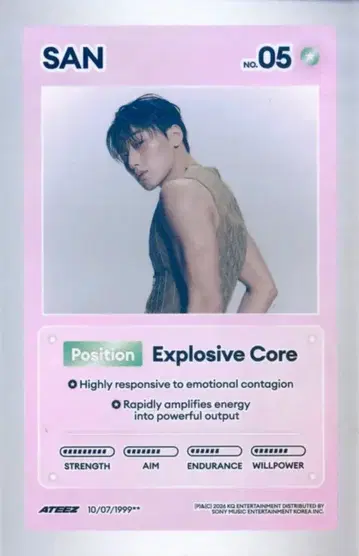ATEEZ A VER. SAN GOLDEN HOUR : Part.5 캐릭터