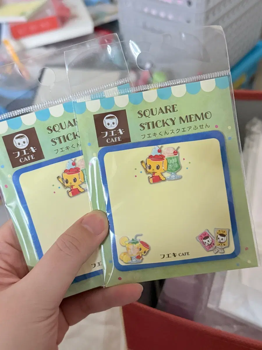 후에키 메론소다 메모지 접착
