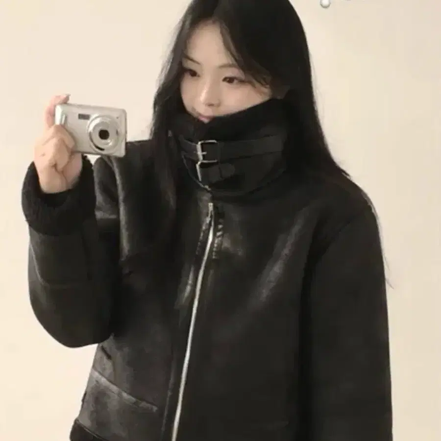 레더 무스탕 숏자켓