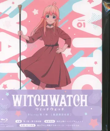 애니메이션 Blu-ray 위치 워치 수량 한정 생산 제1기 전 8권 세트