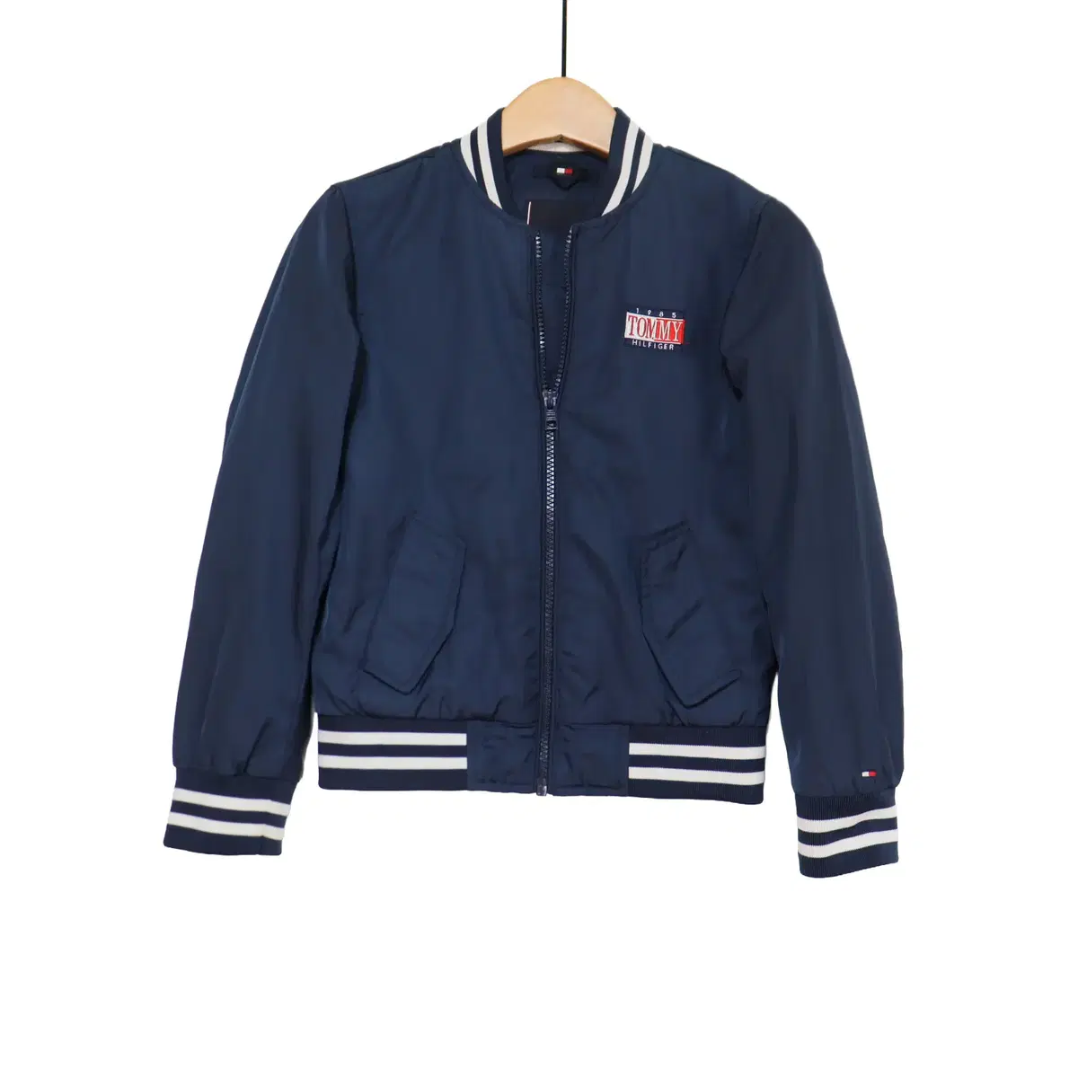 TOMMY HILFIGER 타미힐피거 키즈 네이비 봄버 자켓 128