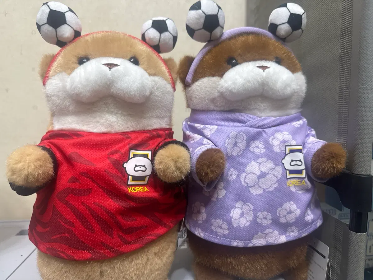 우소우소 축구 인형 중형 2종 세트 팔아요