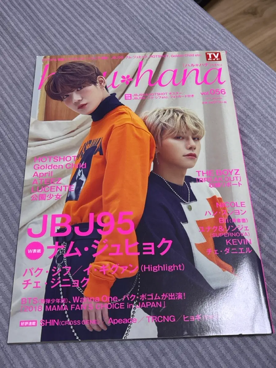 하루하나 잡지 2019 1월호 (vol. 56) JBJ95, 더보이즈, 핫샷, 에이티즈, 남주혁