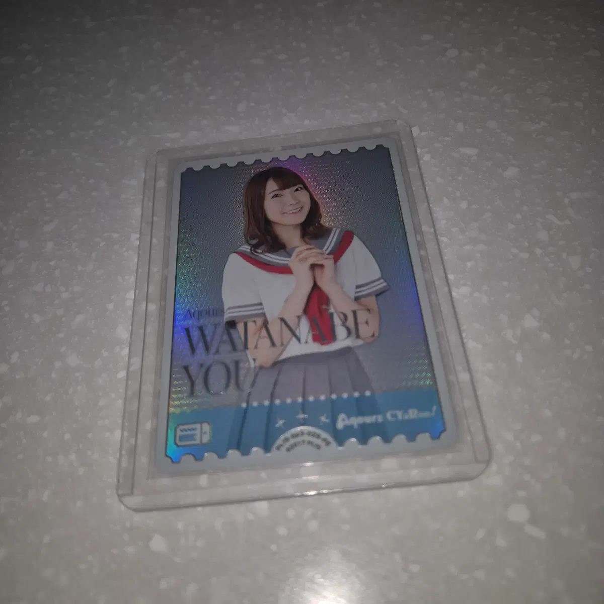 러브라이브 ocg 러브카 와타나베 유우 사이토 슈카 pe 성우 포토카드 아쿠아 지류