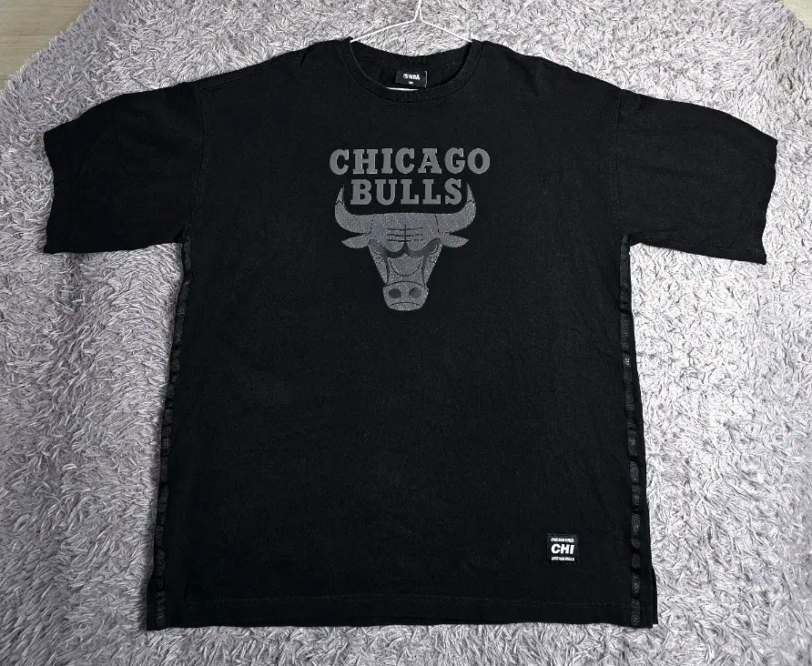 (N)NBA 시카고 불스 반팔 티셔츠 블랙 2XL
