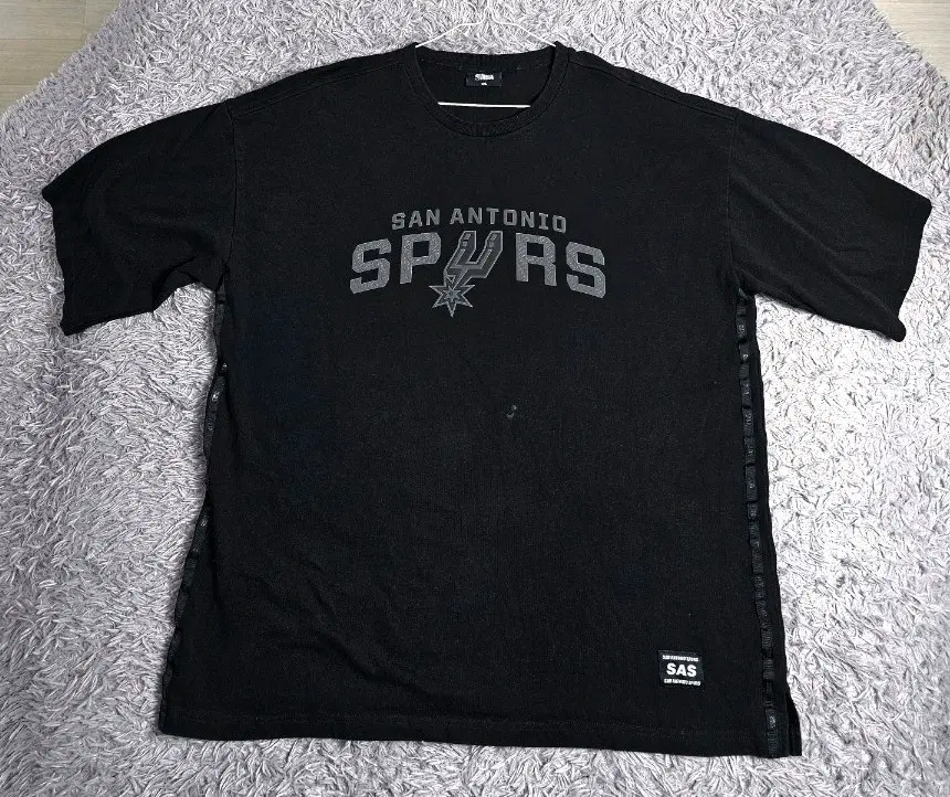 (N)NBA 샌안토니오 스퍼스 반팔 티셔츠 블랙 2XL