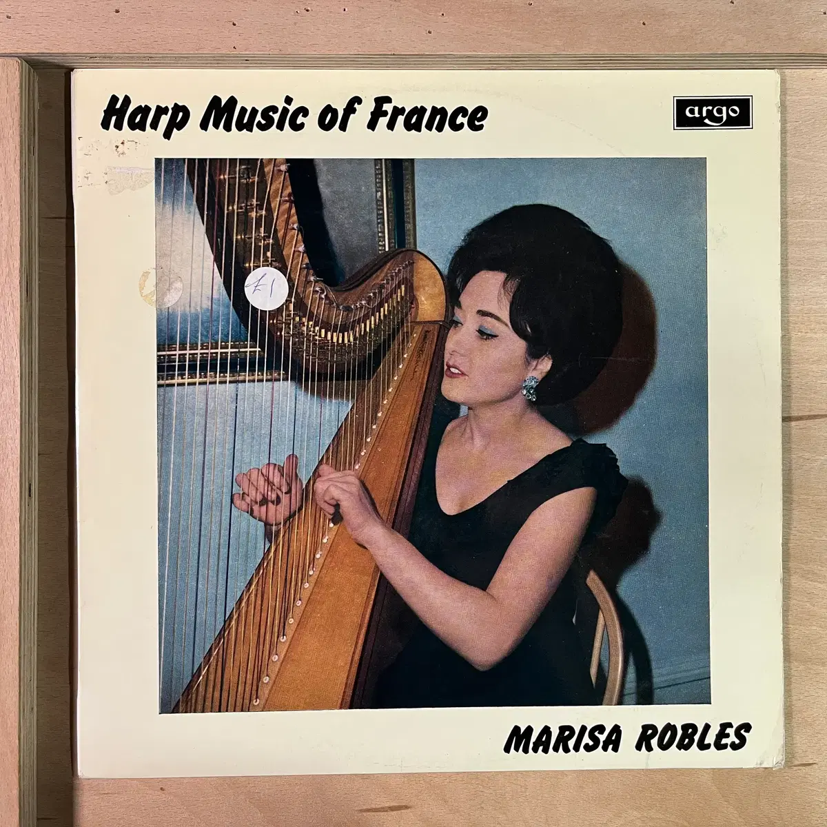 Marisa Robles Harp Music Of France 영국 모노 초반 1966년 LP