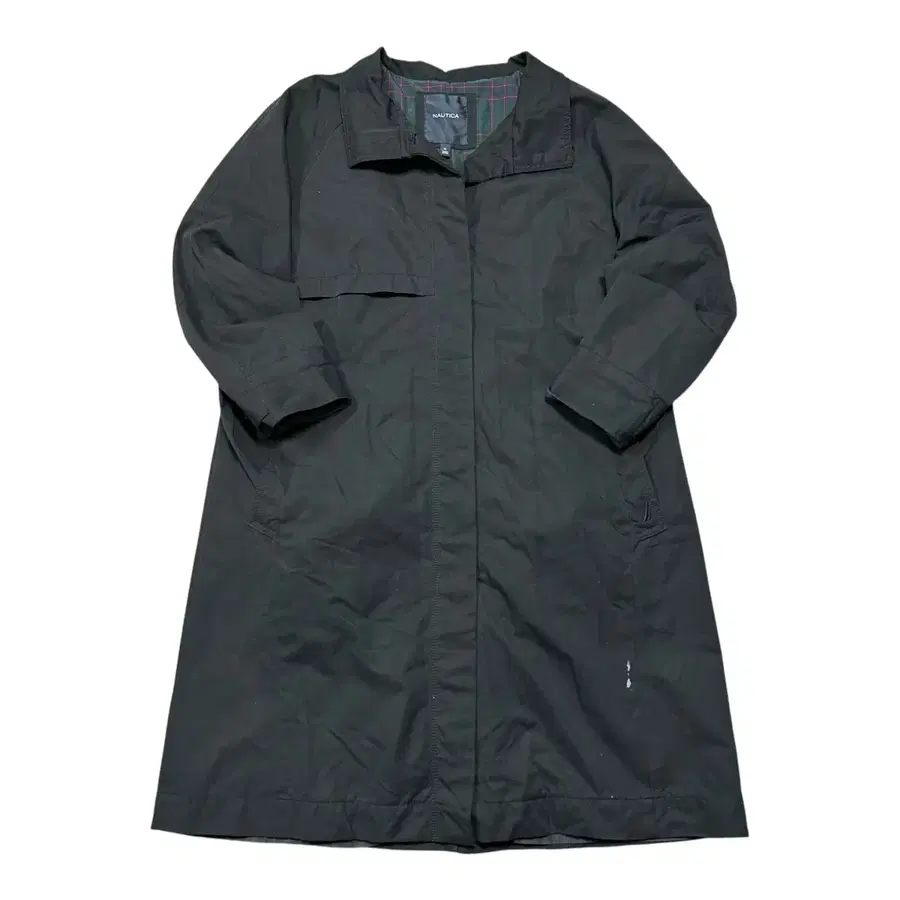 (바배) NAUTICA 노티카 안감 체크 싱글 트렌치 맥코트