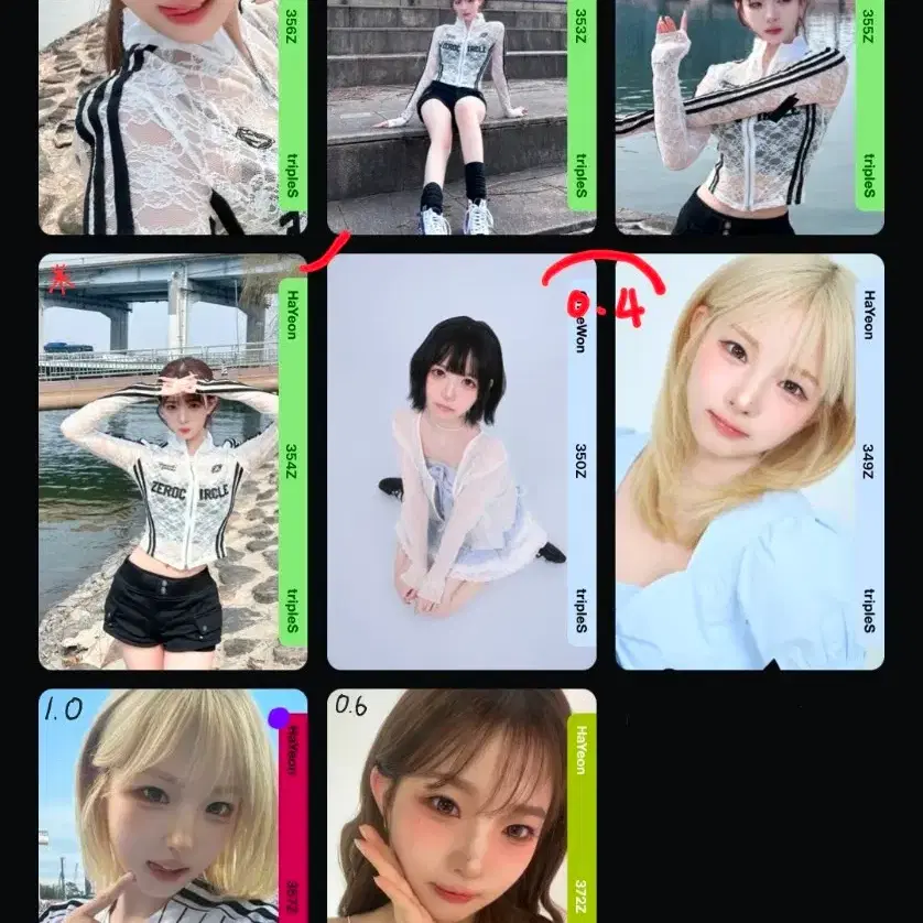 트리플에스 하연 채원 오브젝트 일괄 양도