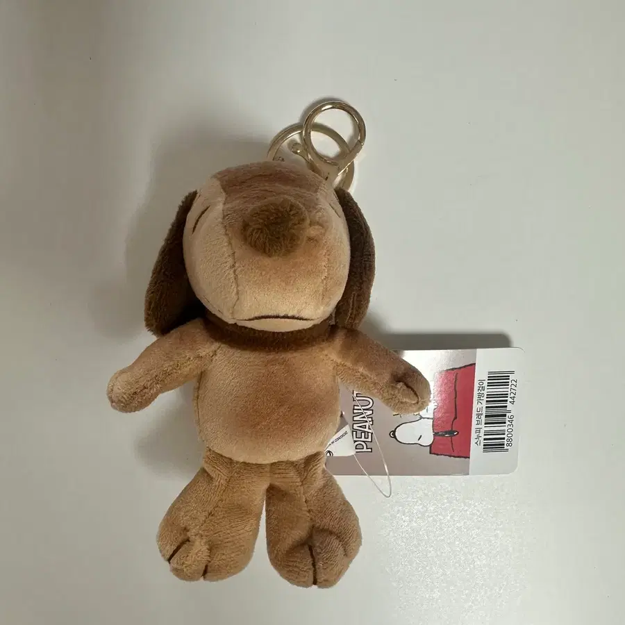 (새상품) 브라운 브레드 구운빵 스누피 인형 키링 9cm