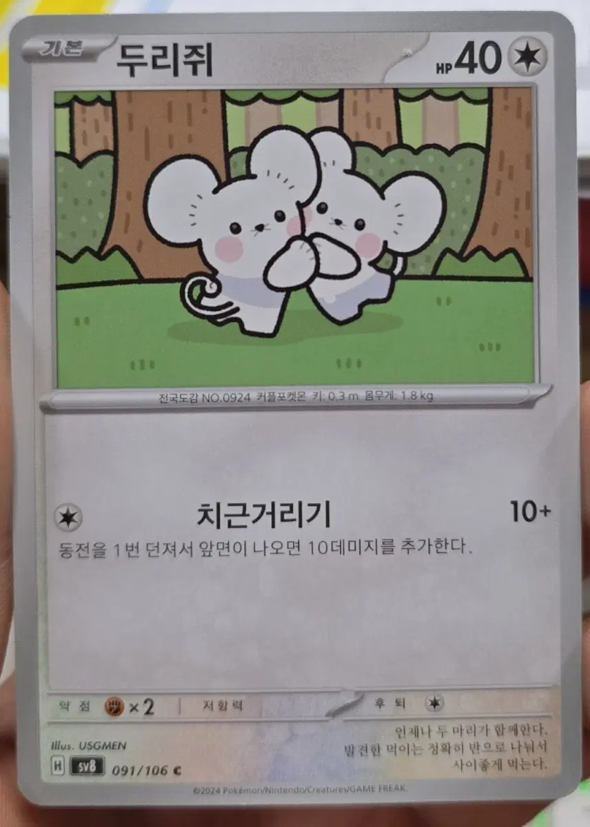 (포켓몬) 총3장 미키마우스 뺨칠정도로 귀여운 쥐가 총 10마리카드ㄷㄷ;;;