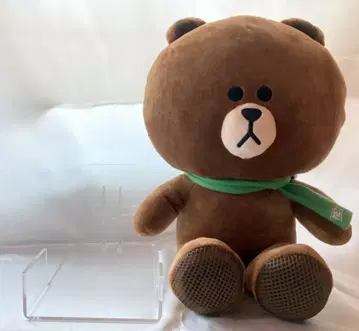 에자키 글리코 PRETZ 브라운 오리지널 스마트폰 스탠드 (스피커 포함)