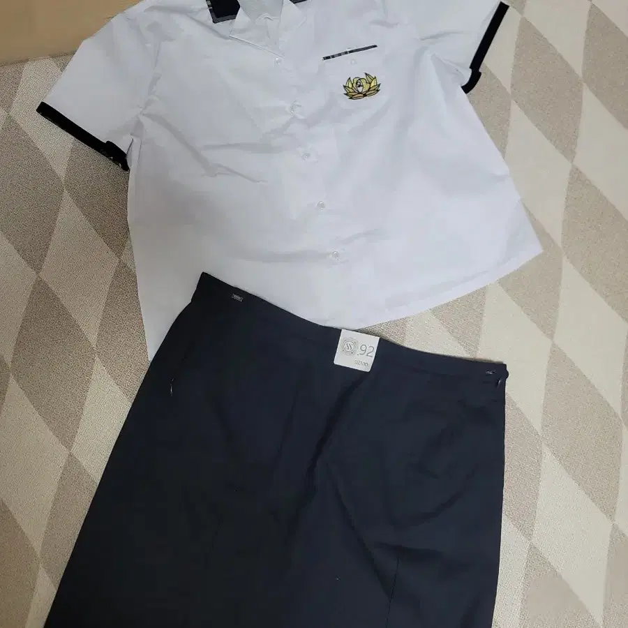 학생 교복 셔츠 치마 세트 미사용