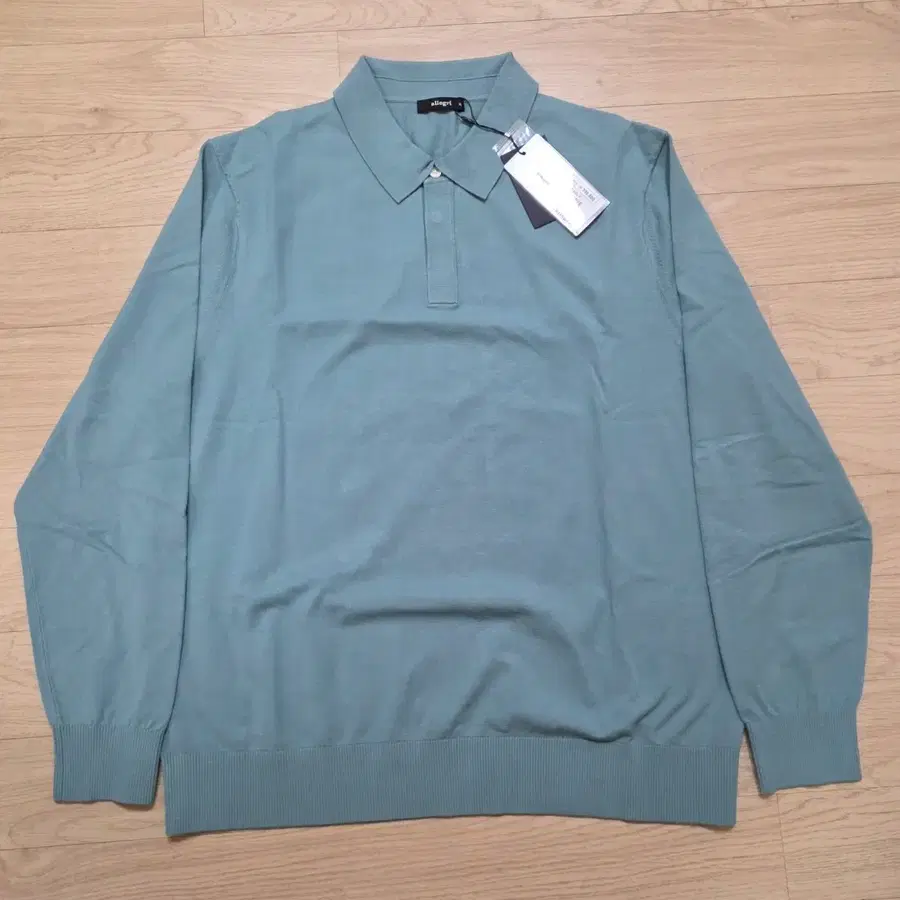 알레그리 Mild Rayon 폴로넥 롱슬리브 니트 XL 105-110 정가 39만원 Dusty Teal