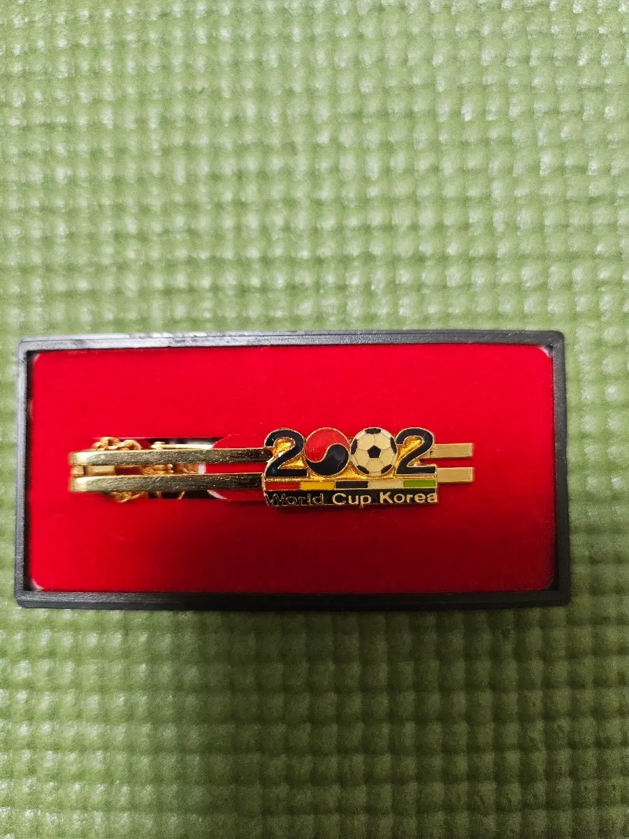 2002 월드컵 기념 넥타이핀 (케이스 포함, 미사용)