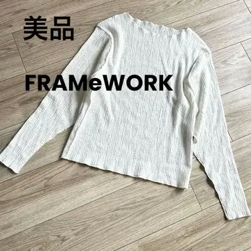 인기! 프레임워크 FRAMeWORK 링크 트리코 상의 화이트 프리