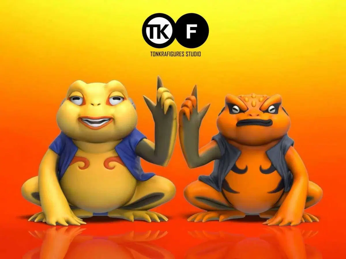 TKF 가마키치&가마타츠 레진 월콜 나루토 레진 피규어