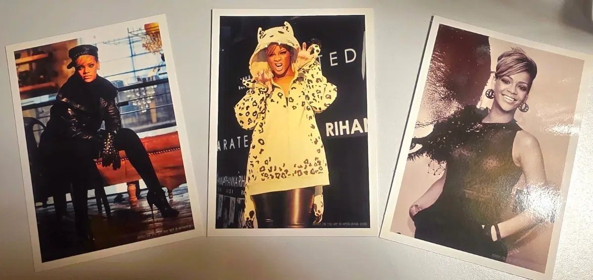 리한나 내한 기념 화보 포토카드 3종 세트 리아나 Rihanna