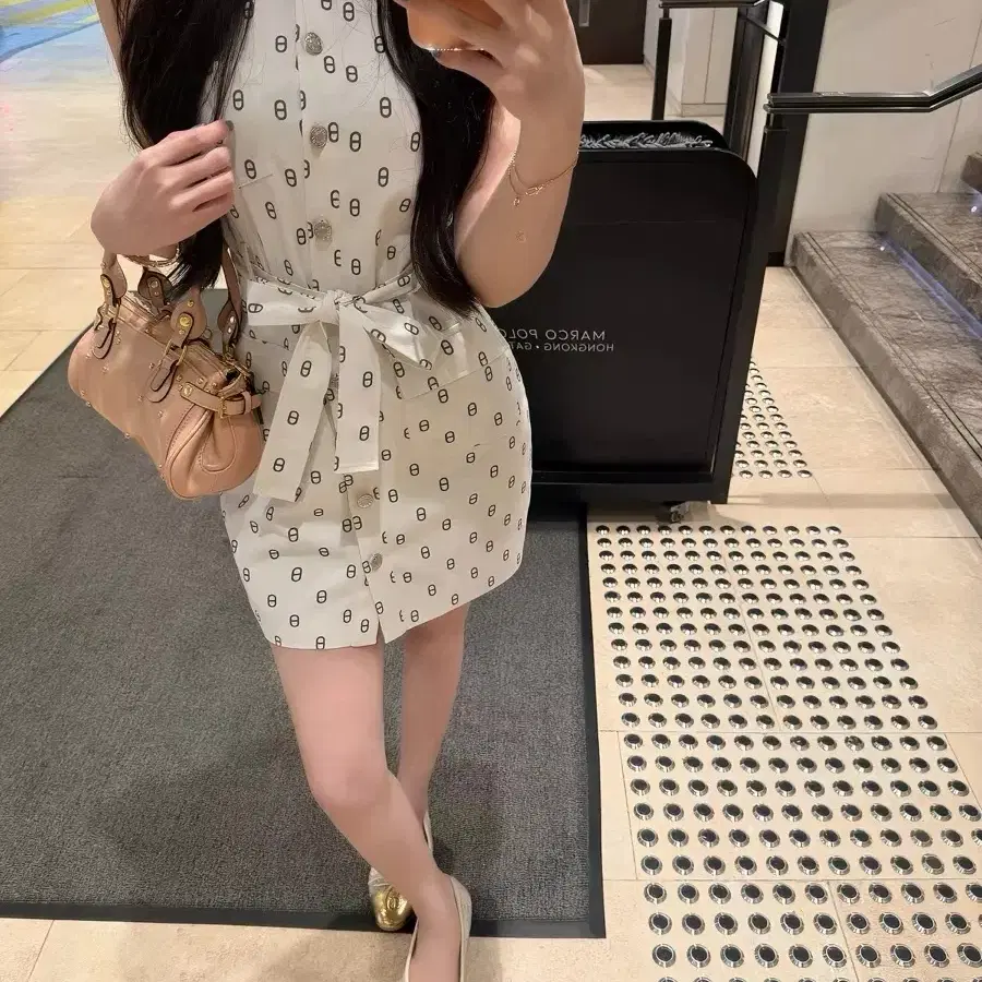 (이사정리) 로즈드제이 에르 패턴 원피스 S
