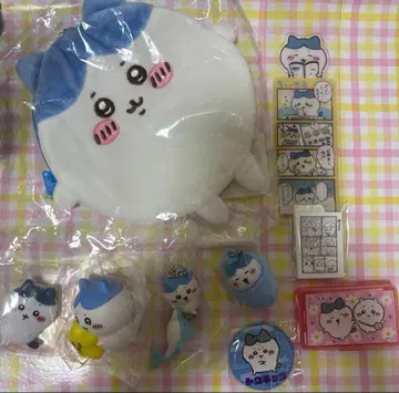 치이카와 하치와레 만마루쨩 파우치 수족관 마스코트 캔뱃지 라이트