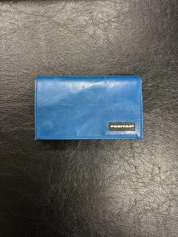 FREITAG 이단 접이식 지갑 블루