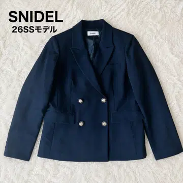SNIDEL 26SS 더블 브레스트 자켓 네이비 0 테일러드