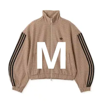 adidas 체크 트랙탑 베이지 M 사이즈