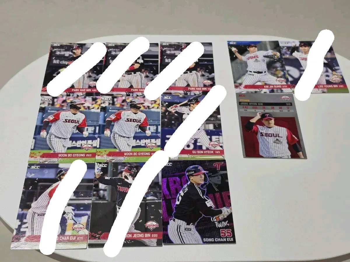 3장 500원) 세븐일레븐 2026 KBO LG 트윈스 플러스 카드 컬렉션 카드 모음