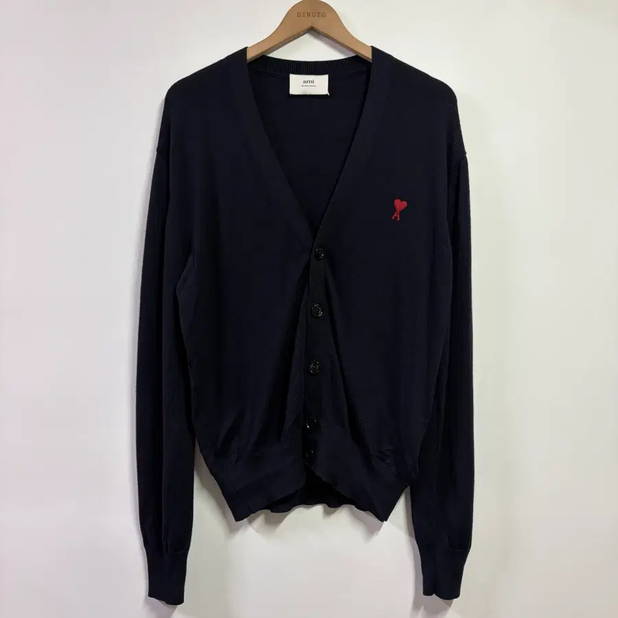 [L] 아미 23FW 스몰 하트 가디건 네이비