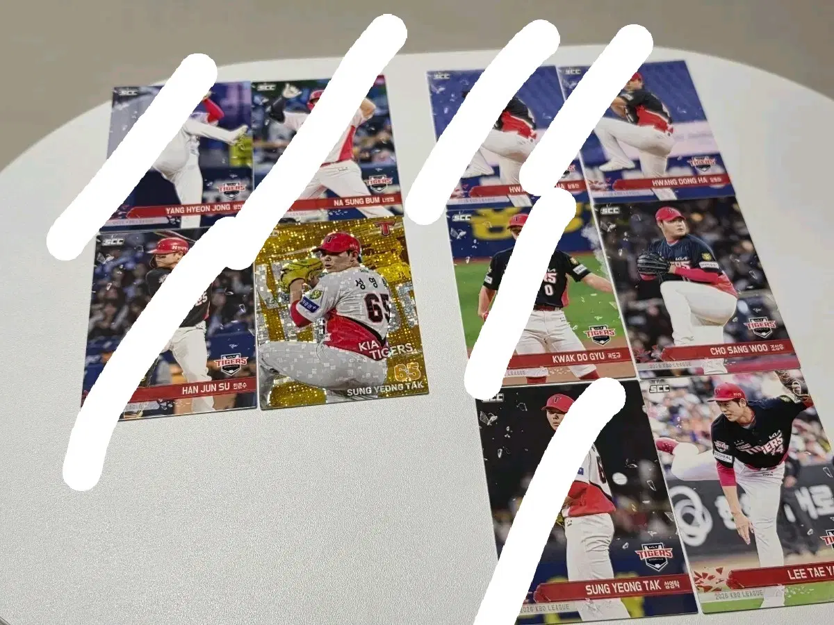 3장 500원)세븐일레븐 2026 KBO 기아 타이거즈 플러스 카드 컬렉션 카드 모음