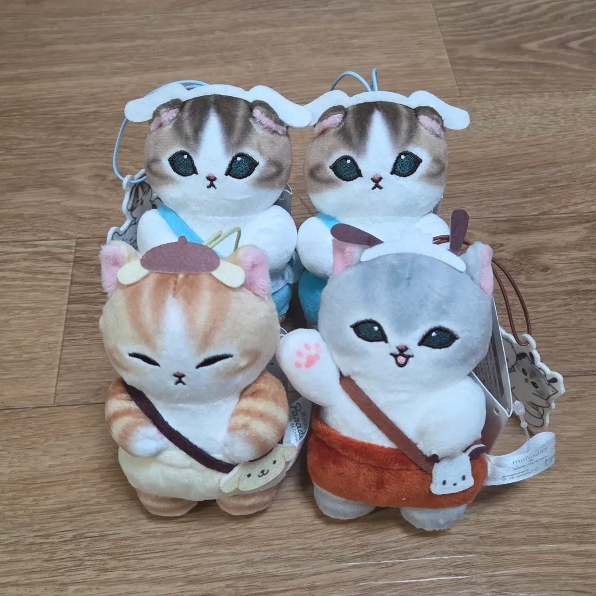 모후산도 모프샌드 산리오 콜라보 카츄샤 마스코트 인형 키링 / 시나모롤 폼폼푸린 포차코