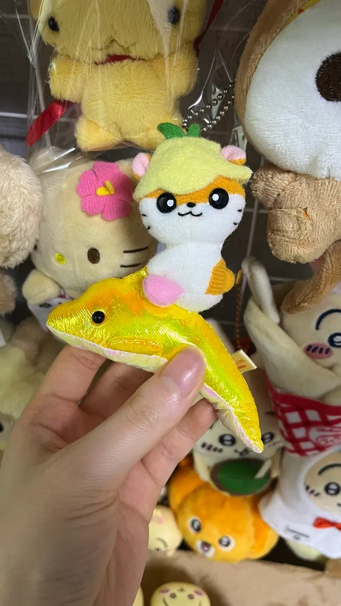 고전 코로코로쿠리링 돌고래 인형/라이트/풍선 키링