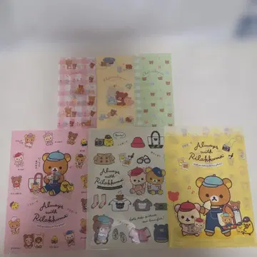 리락쿠마 클리어 파일 3종 & 클리어 케이스 3종 세트