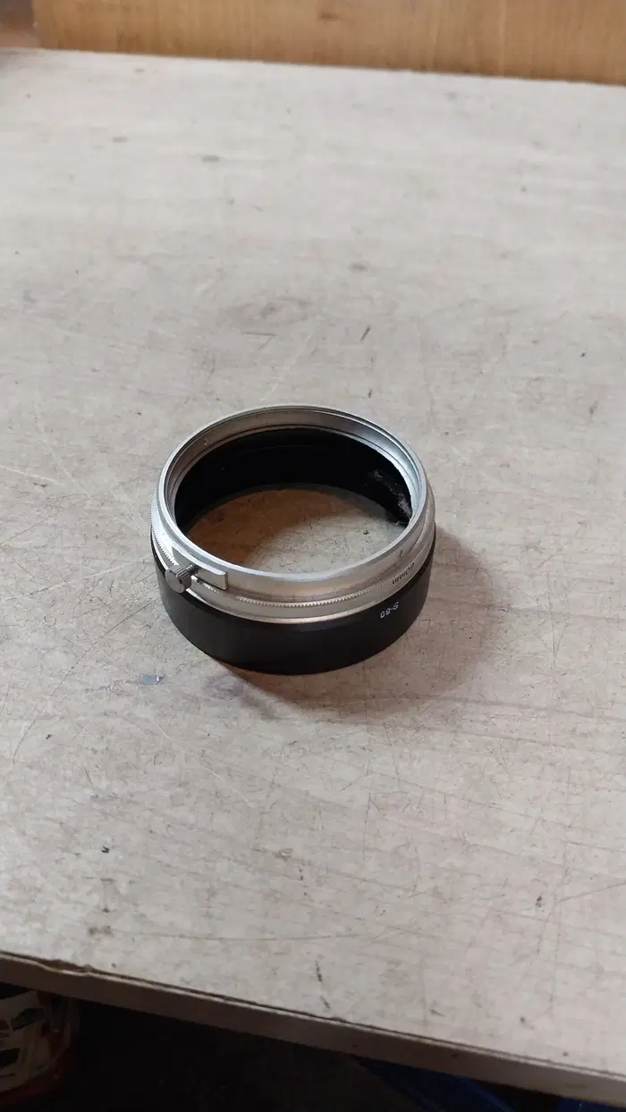 캐논 정품 빈티지 메탈 렌즈후드 (S-60 / 60mm)