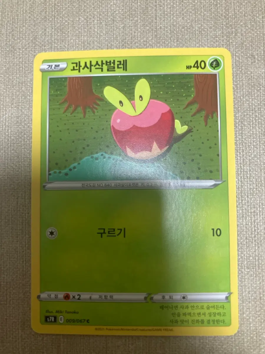 포켓몬카드 과사삭벌레
