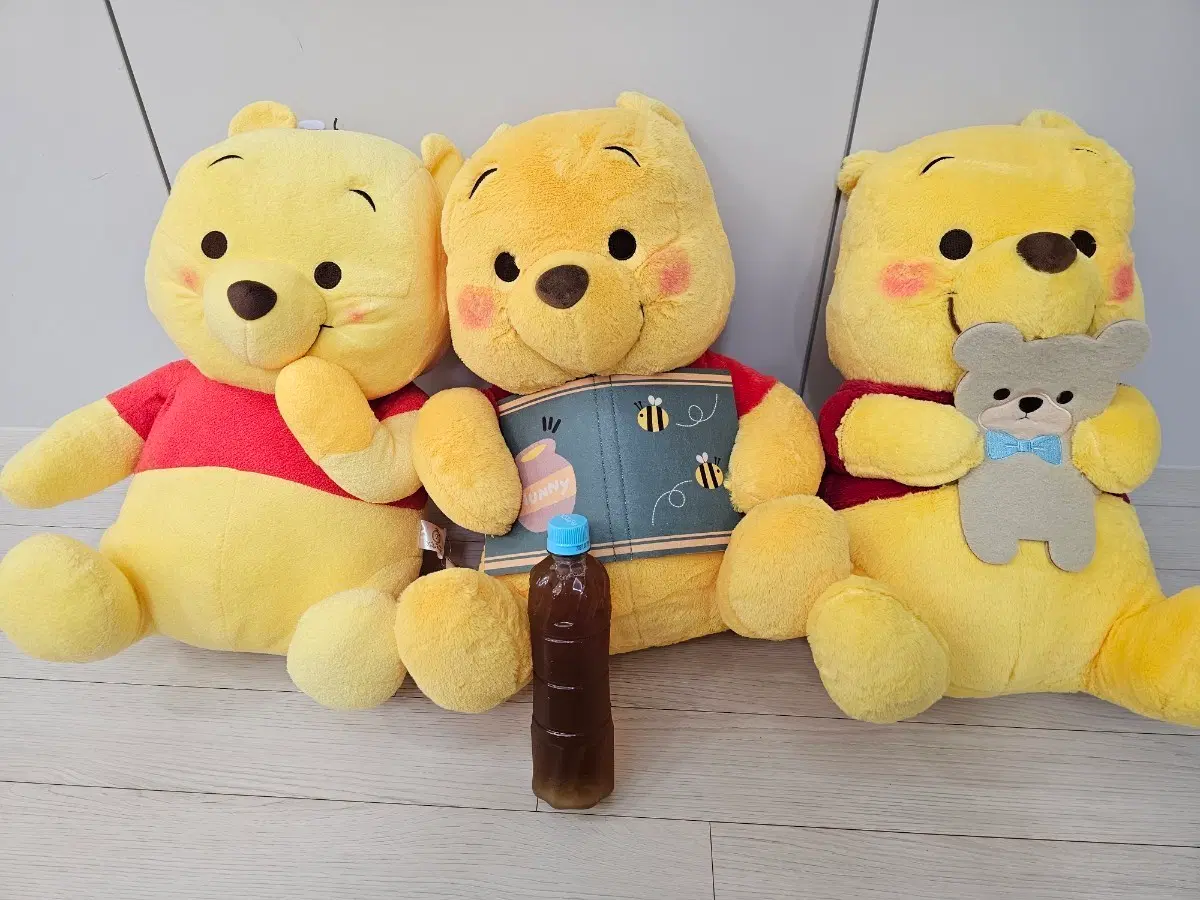 Disney 정품 곰돌이 푸우 인형 3종 세트