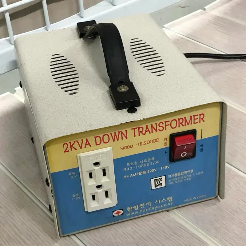 다운트랜스 변압기 2KVA (EI 코어 방식)