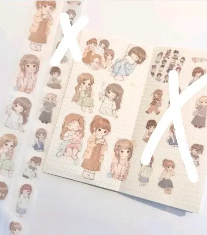 듀임 나른한 소녀들의 코디 키스컷 분할판매합니다.
