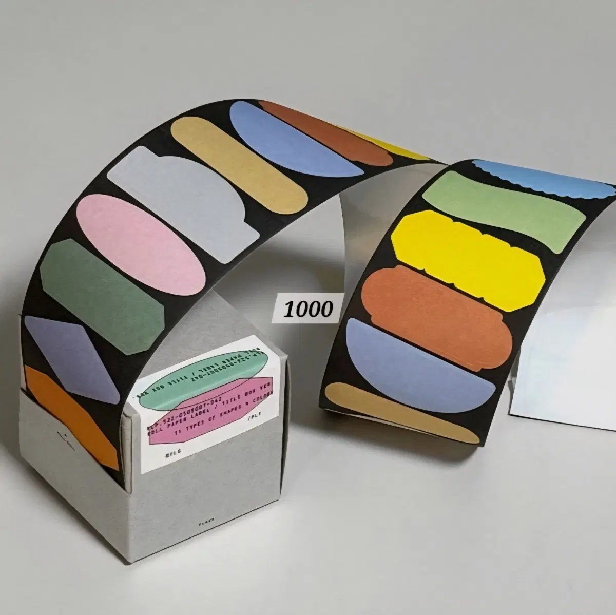 [flagg 플래그] 메모 스티커 키스컷 ROLL PAPER LABEL - TITLE BOX
